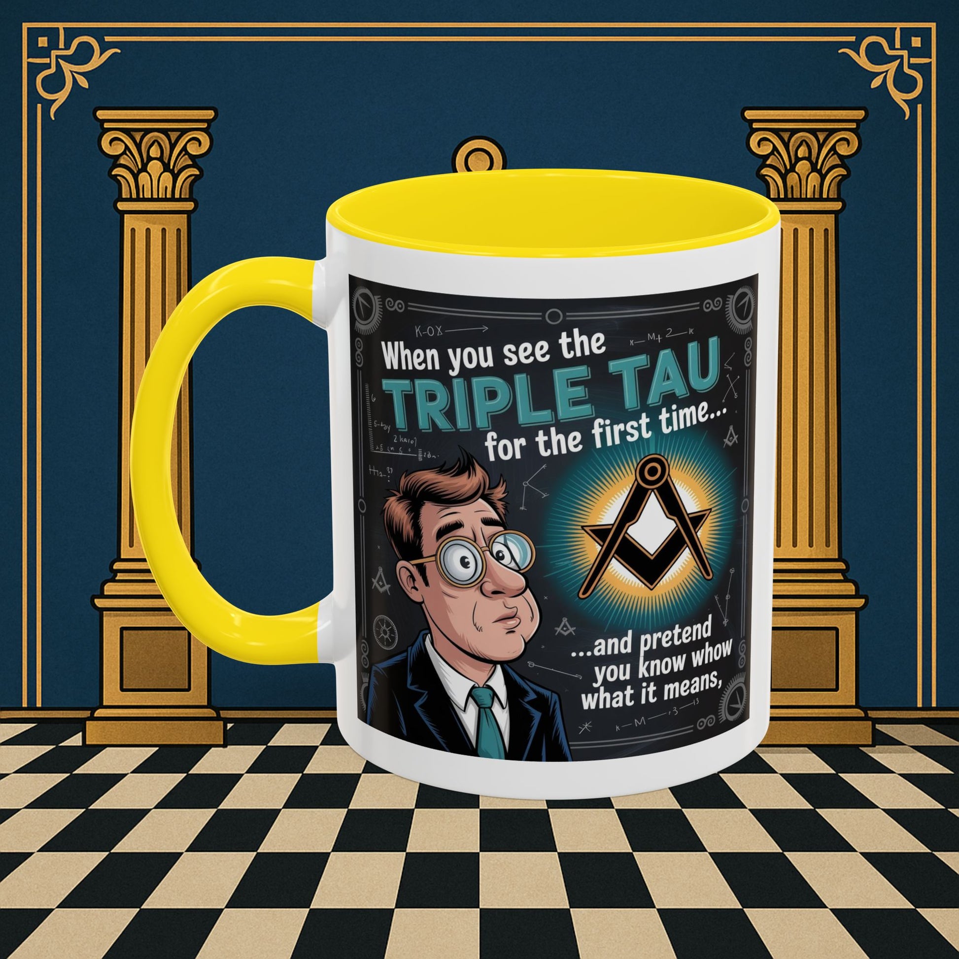 Masonic Mugs - Bewildered by the Tau - Royal Arch