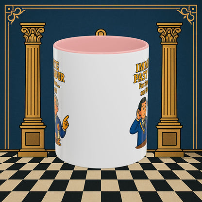 Masonic Mugs - Accent Coloured 11oz Mug - Masonic Wisdom Unveiled - Immediate Past Master Printify