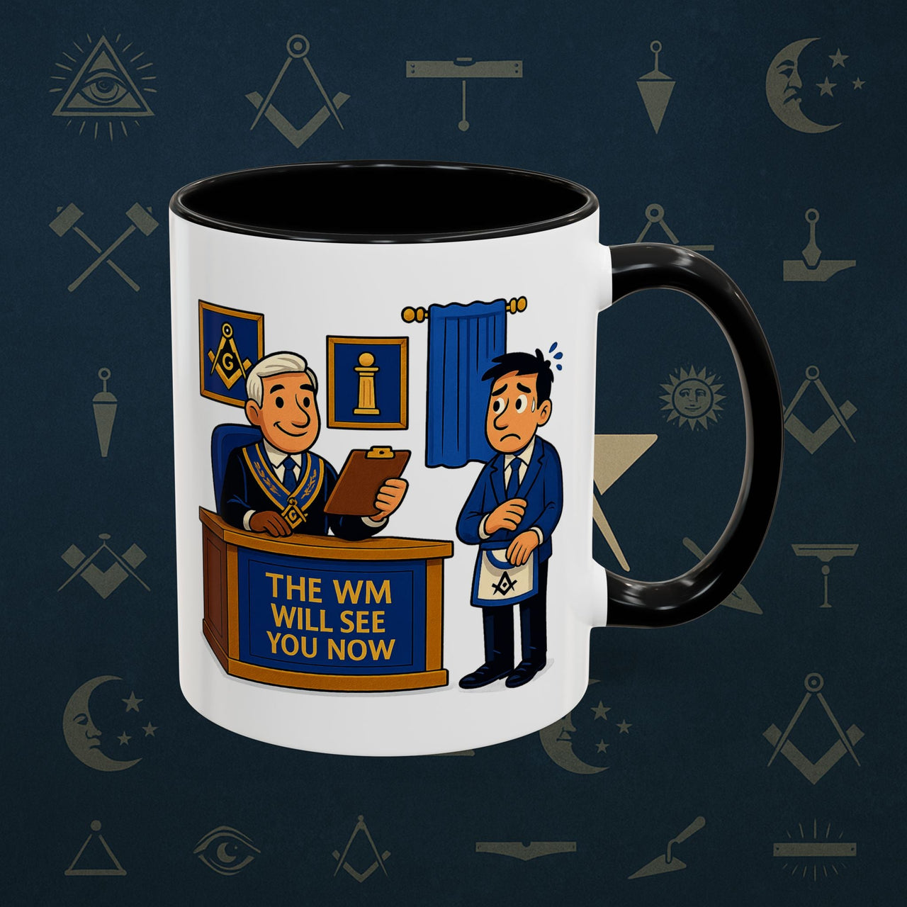 Masonic Mugs - The Masonic Moment - Worshipful Master Printify