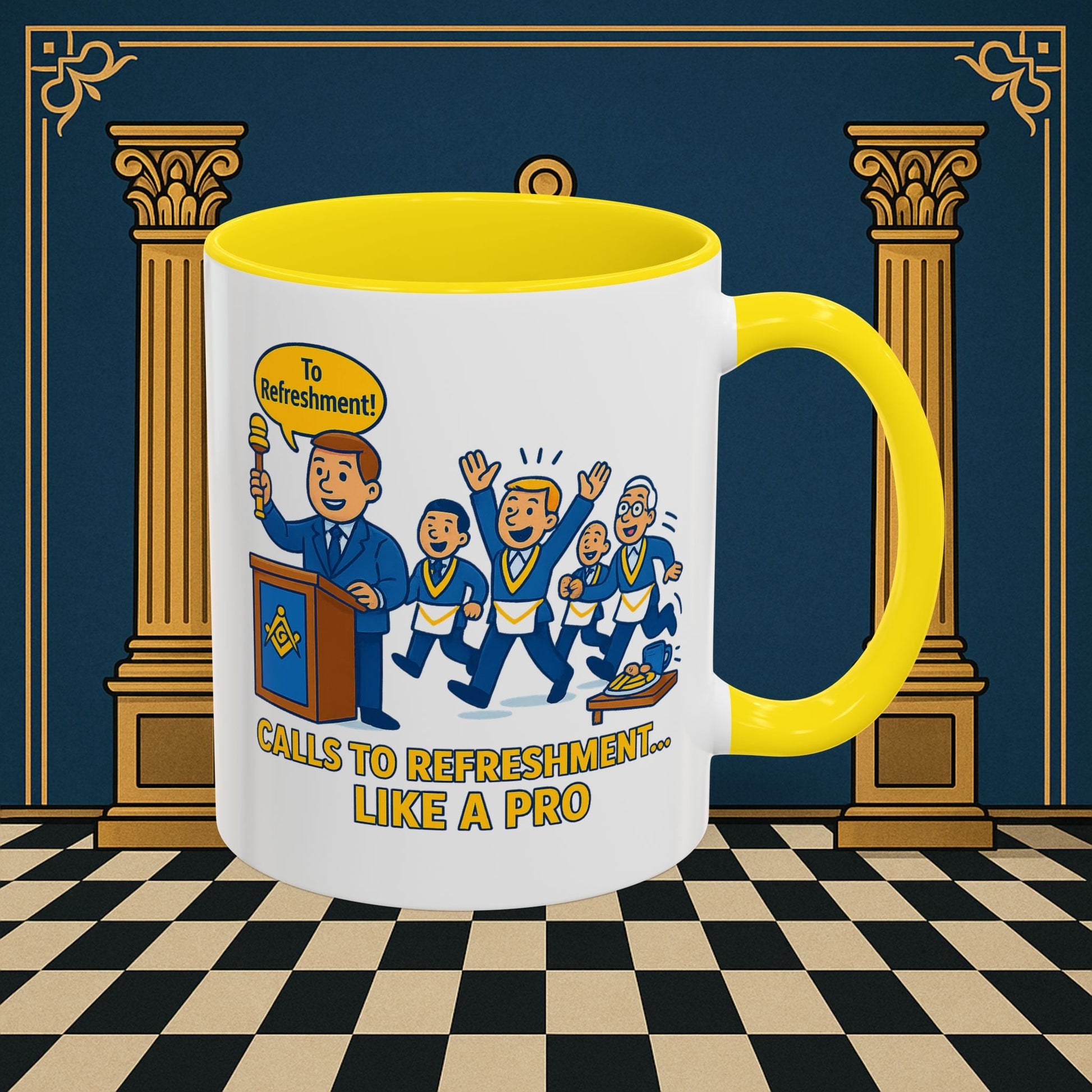Masonic Mugs - Masonic Refreshment Revelry: Fraternal Lodge Humor, Junior Warden Printify