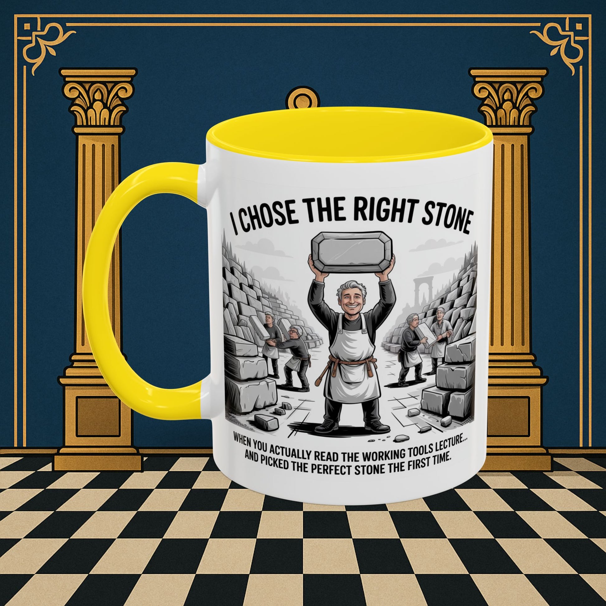Masonic Mugs - Stone Selection Success - Mark Masonry