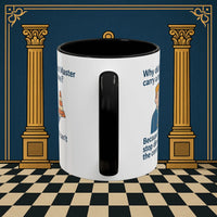 Masonic Mugs Ready to Go – Past Master with a Traffic Cone (Accent Coloured 11oz Mug) Printify