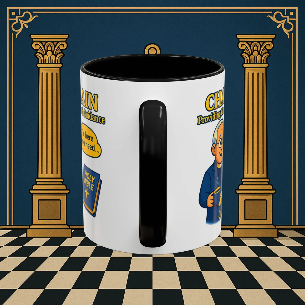 Masonic Mugs Ready to Go - Comfort in Faith - Chaplain Printify