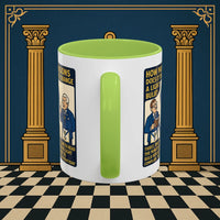 Masonic Mugs Ready to Go – How Many Masons? (Accent Coloured 11oz Mug) Printify