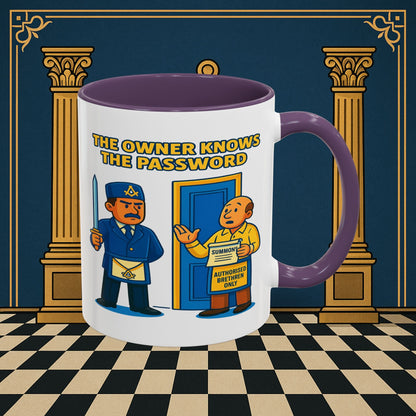 Masonic Mugs - Accent Coloured 11oz Mug - Masonic Mayhem - Inner Guard Printify