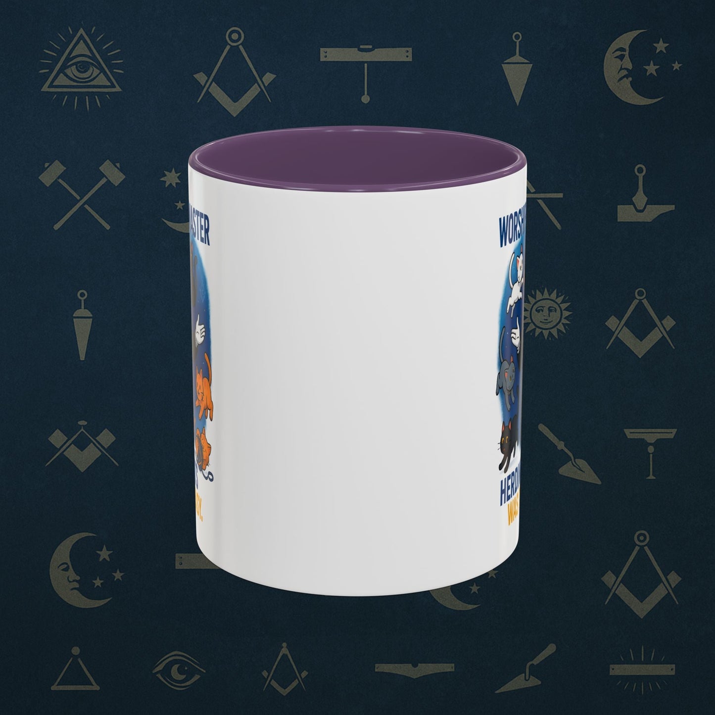 Masonic Mugs - Masonic Cats Assemble - Worshipful Master Printify