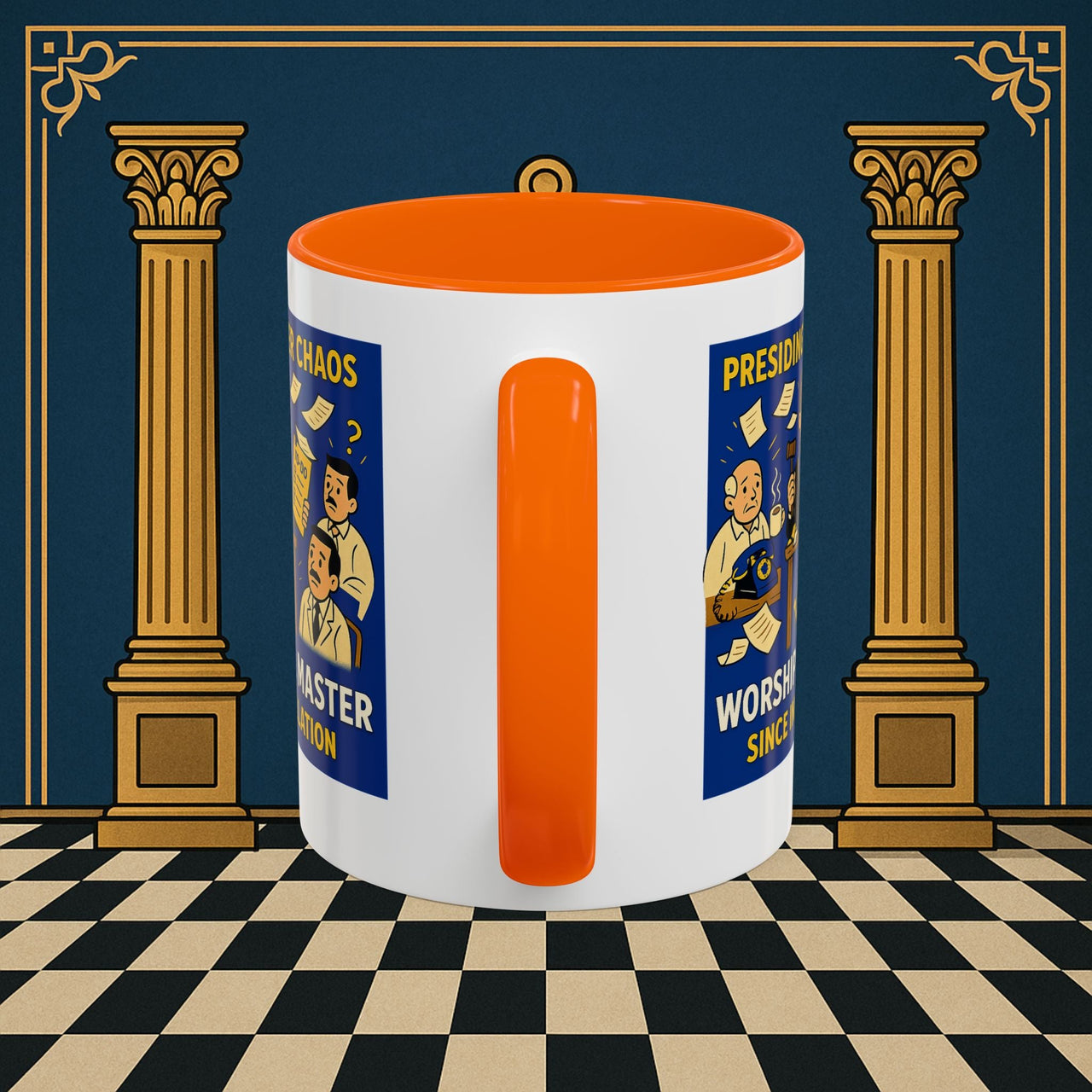 Masonic Mugs - Leadership Labyrinth - Worshipful Master Printify