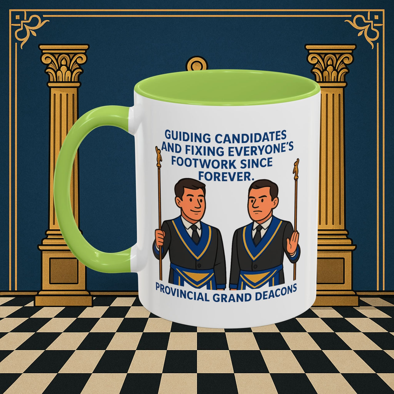 Masonic Mugs - Guiding Light of Masonic Tradition - Provincial Grand Deacons Printify