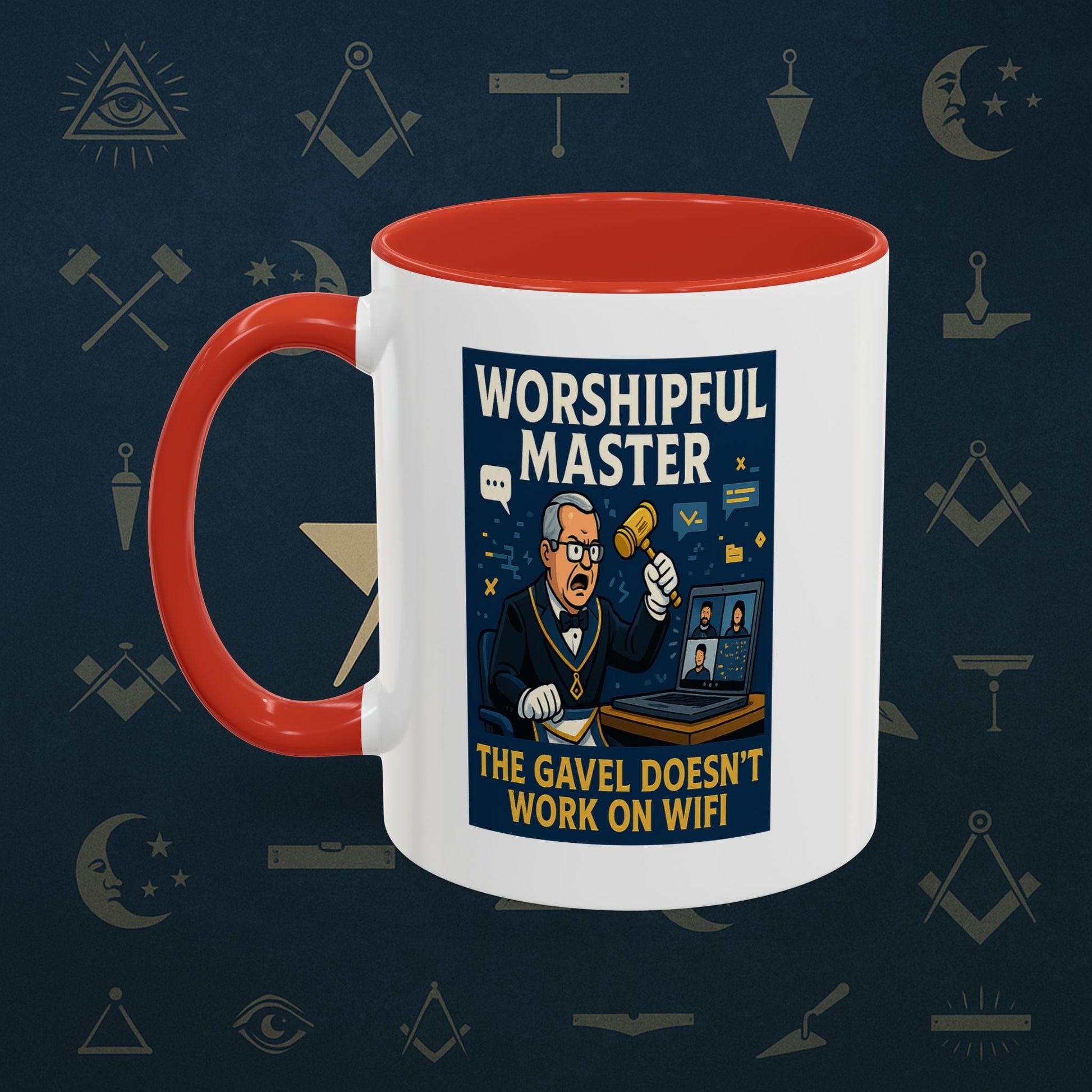 Masonic Mugs - Virtual Vertigo - Worshipful Master Printify