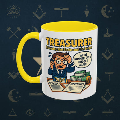 Masonic Mugs - Budget Blues - Treasurer Printify