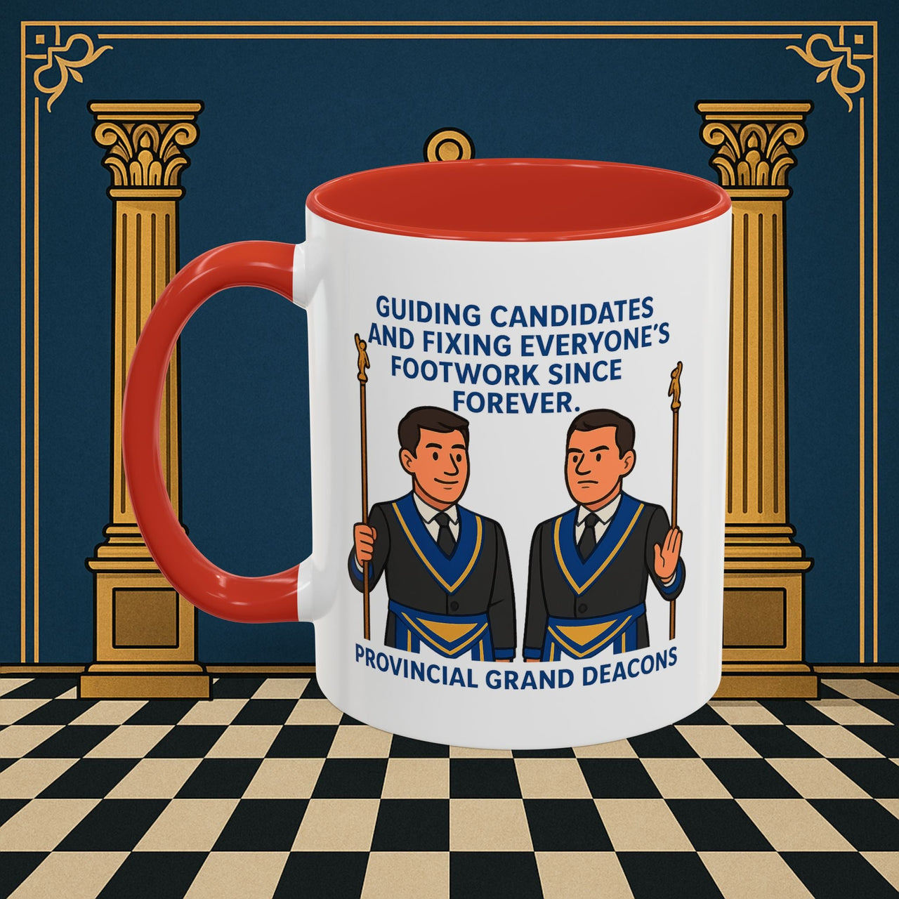 Masonic Mugs - Guiding Light of Masonic Tradition - Provincial Grand Deacons Printify