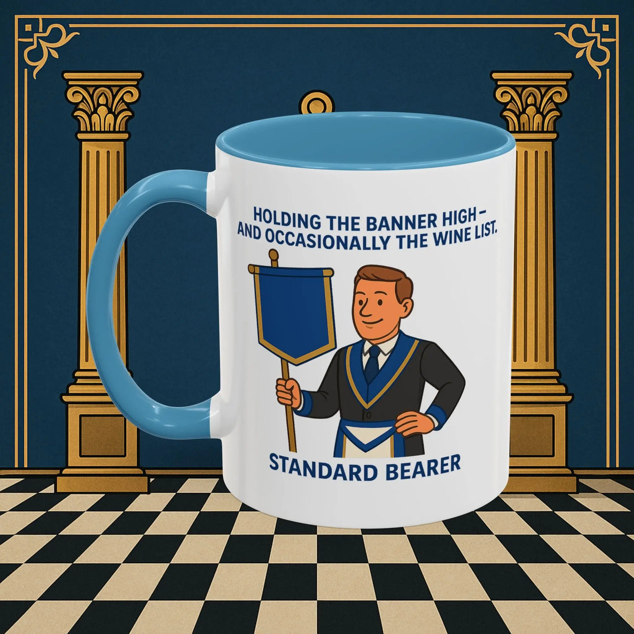 Masonic Mugs - Banner and Barrel - Provincial Standard Bearer Printify
