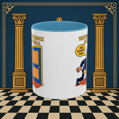 Masonic Mugs - Masonic Anticipation: Lodge Ninja in Waiting, Junior Deacon Printify