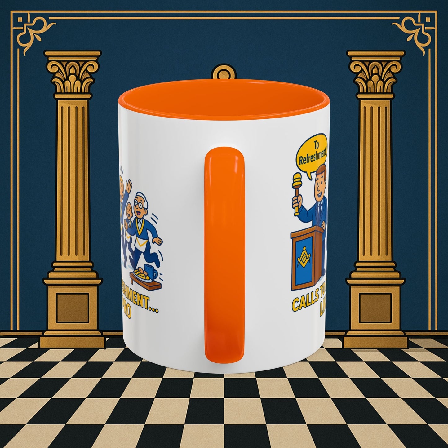 Masonic Mugs - Masonic Refreshment Revelry: Fraternal Lodge Humor, Junior Warden Printify