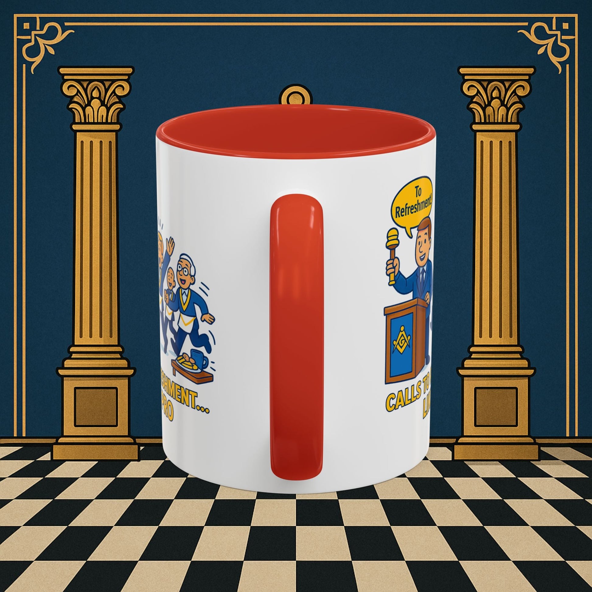 Masonic Mugs - Masonic Refreshment Revelry: Fraternal Lodge Humor, Junior Warden Printify