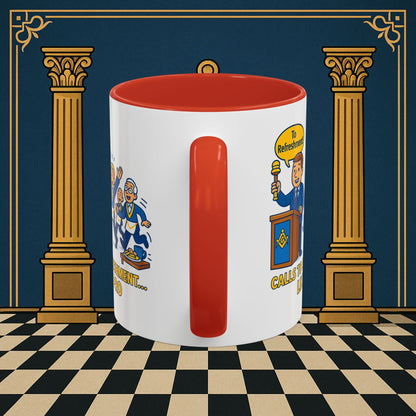 Masonic Mugs - Masonic Refreshment Revelry: Fraternal Lodge Humor, Junior Warden Printify