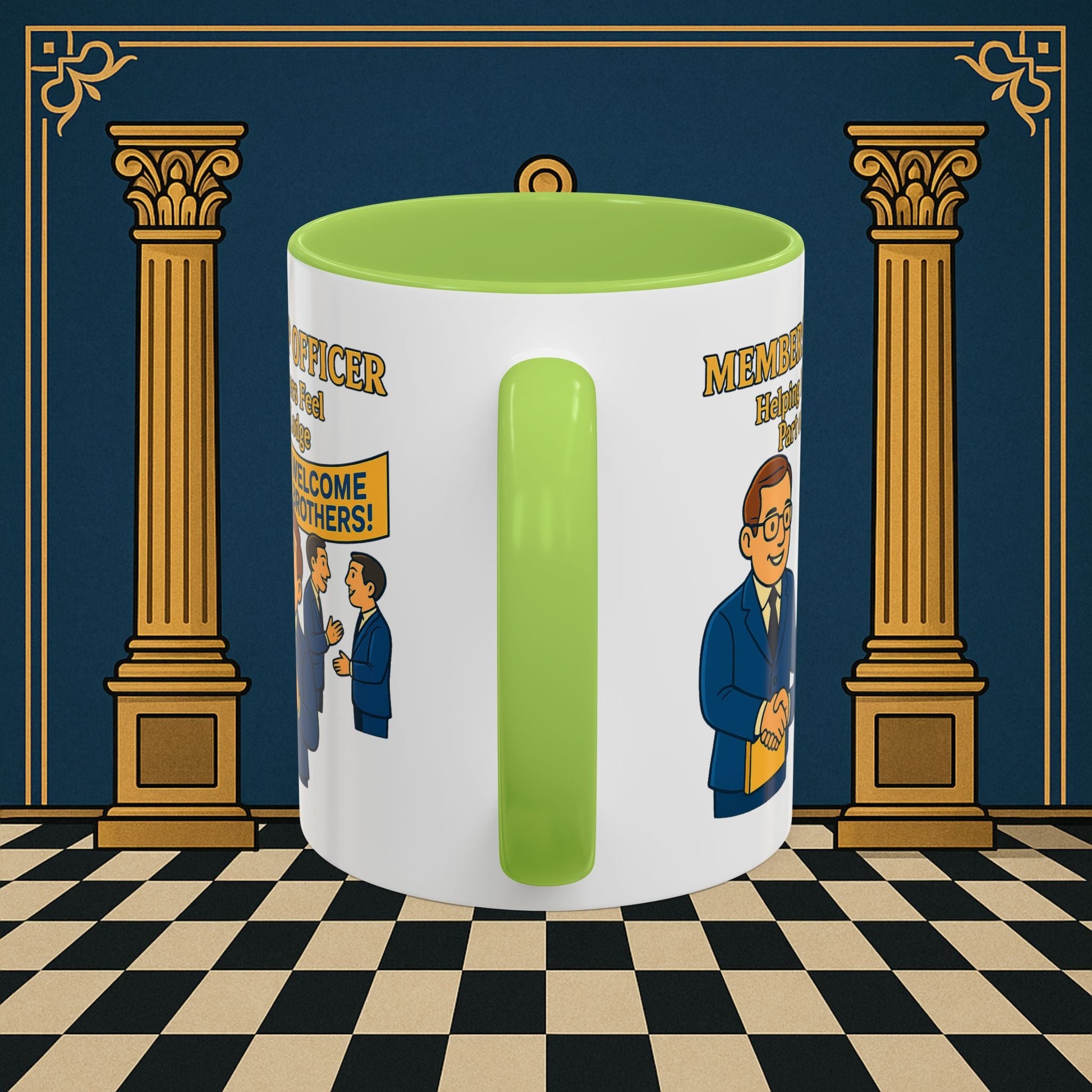 Masonic Mugs - Brotherhood Welcome - Membership Secretary Printify