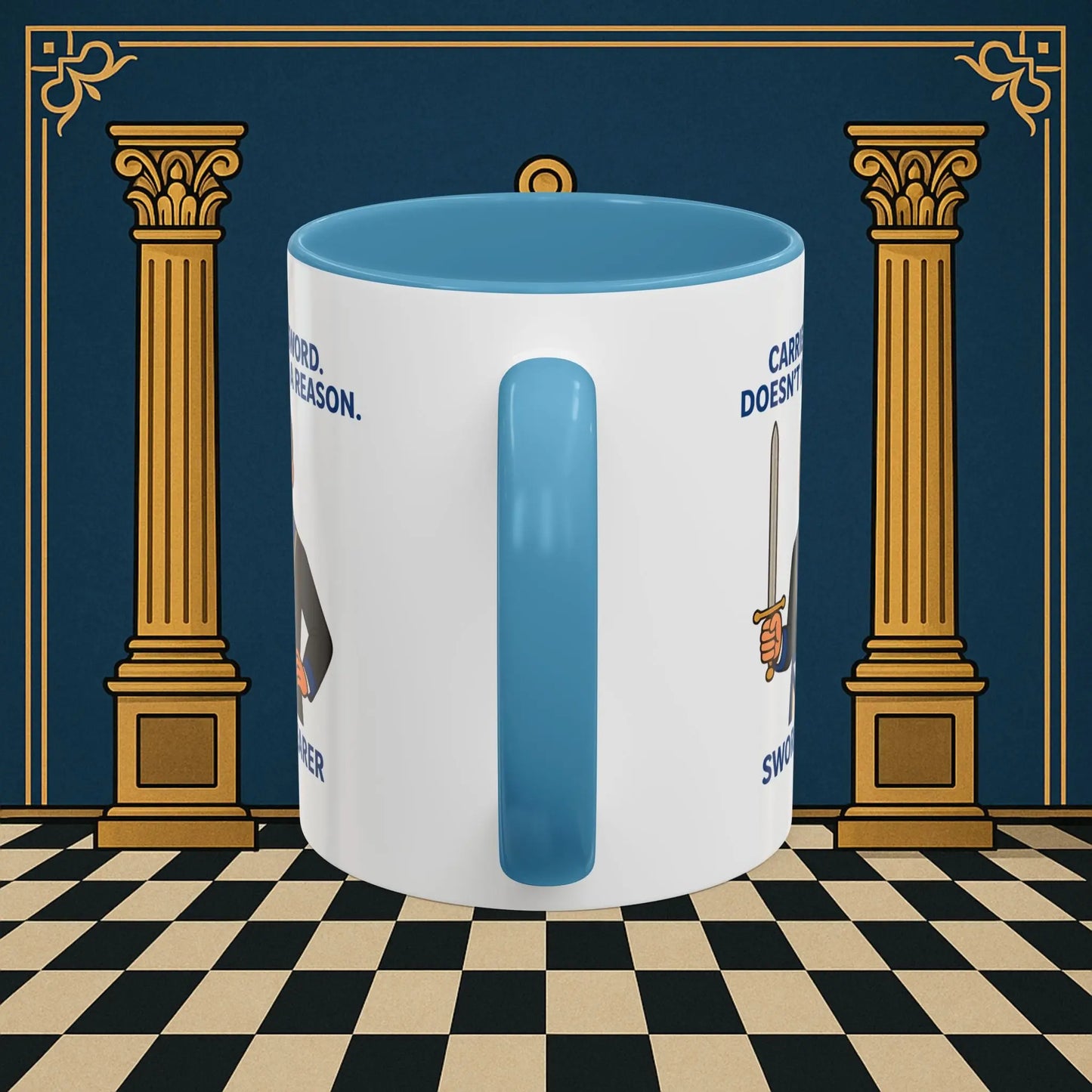 Masonic Mugs - Sword of Mystery - Provincial Sword Bearer Printify