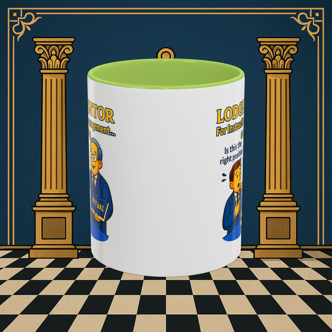 Masonic Mugs - Lodge Mentor Guidance: Masonic Ritual Instruction, Lodge Mentor Printify