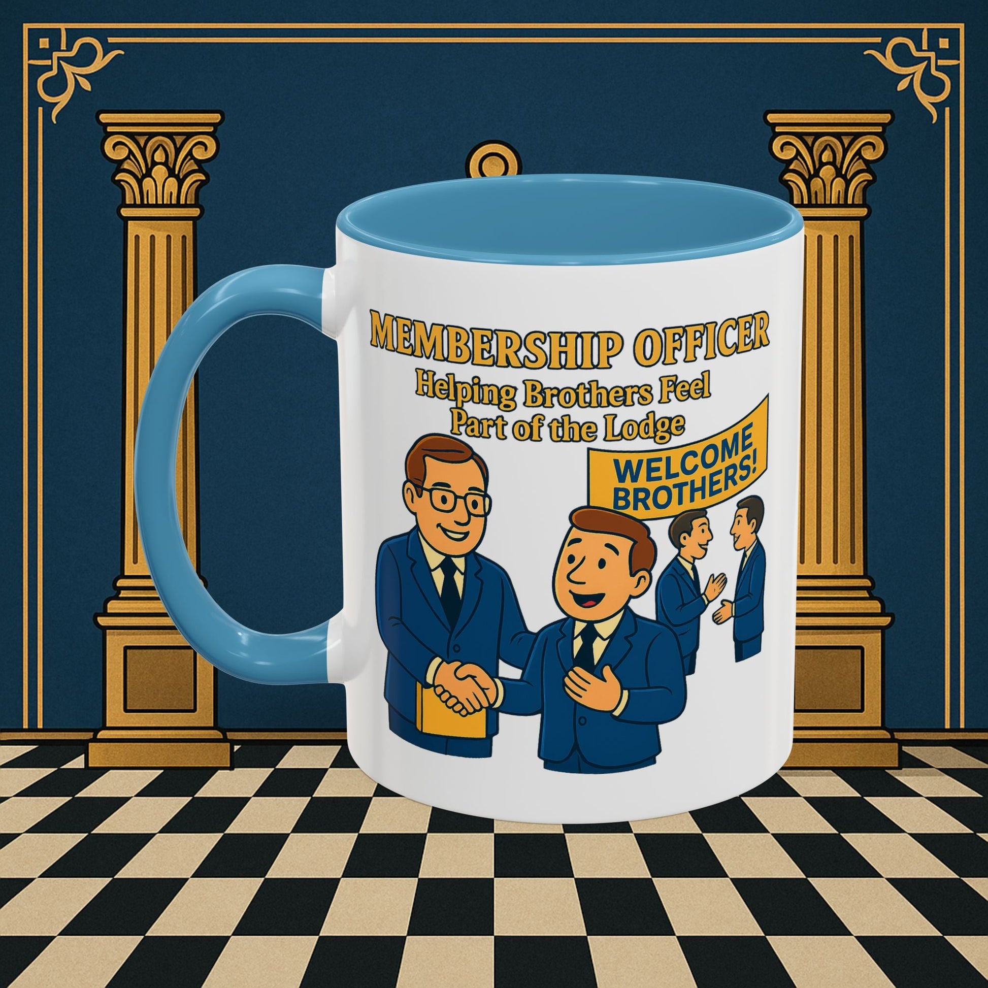 Masonic Mugs - Brotherhood Welcome - Membership Secretary Printify
