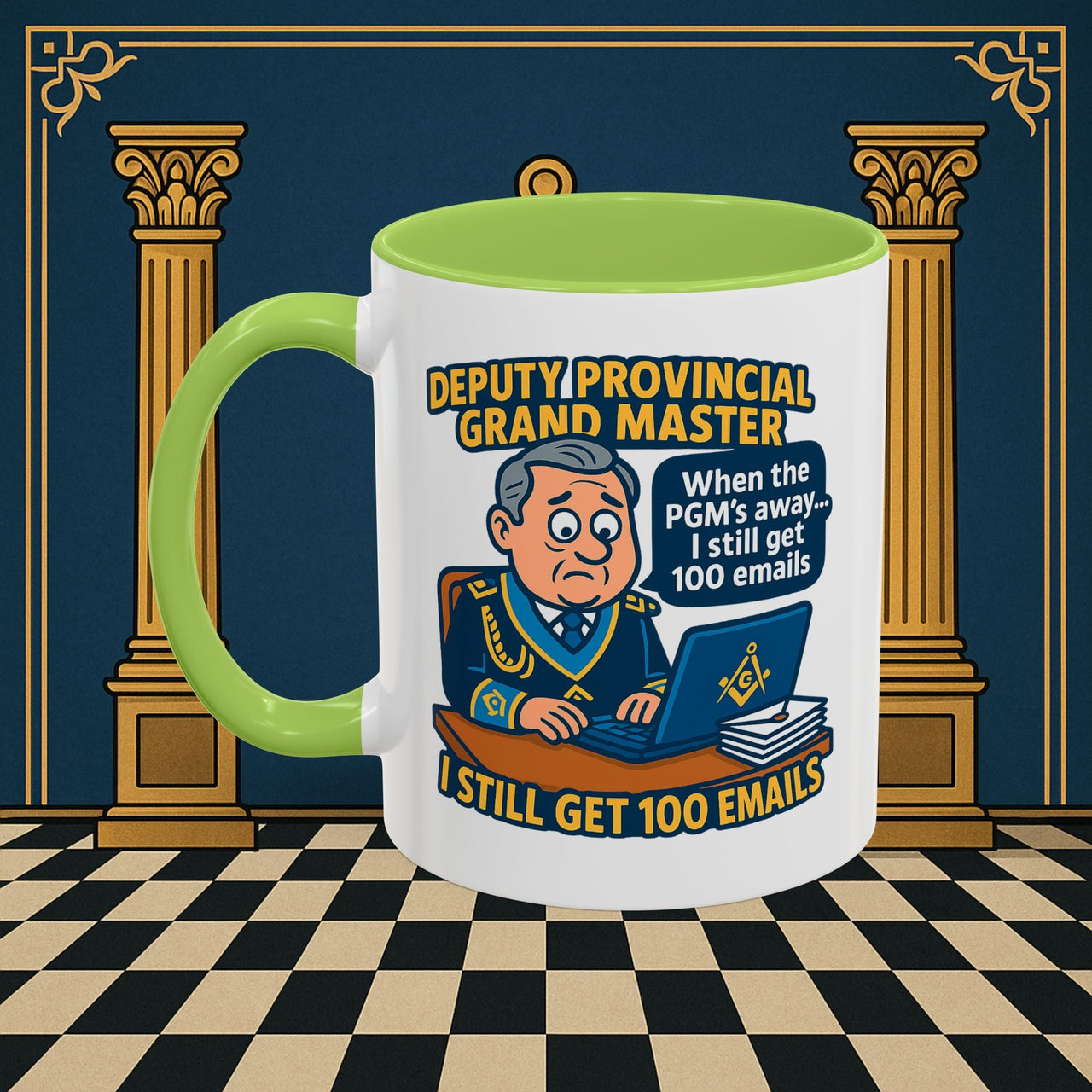 Masonic Mugs - Email Overload - Deputy Provincial Grand Master Printify