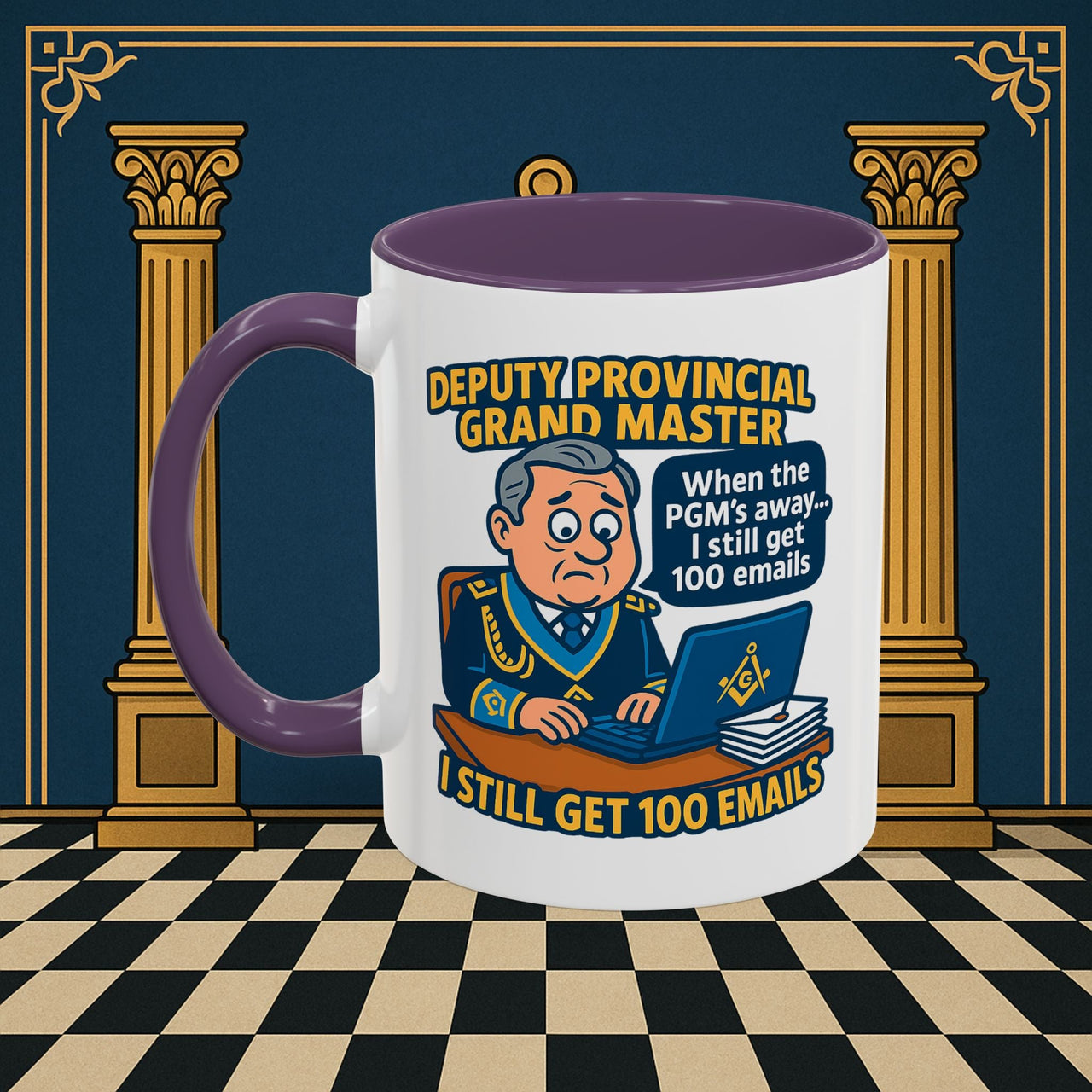 Masonic Mugs - Email Overload - Deputy Provincial Grand Master Printify