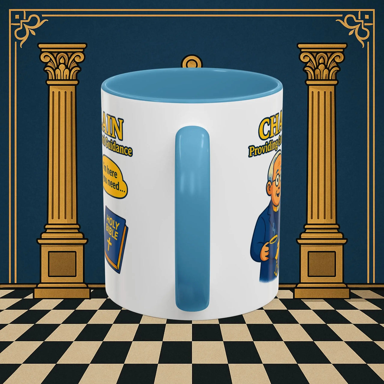 Masonic Mugs Ready to Go - Comfort in Faith - Chaplain Printify