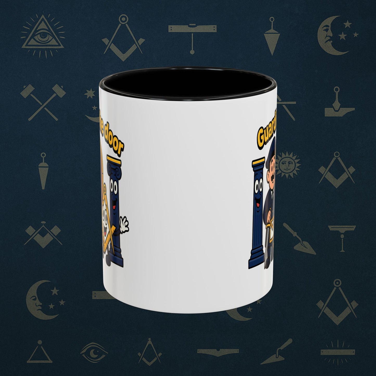 Masonic Mugs - Guarding the Door - Tyler Printify