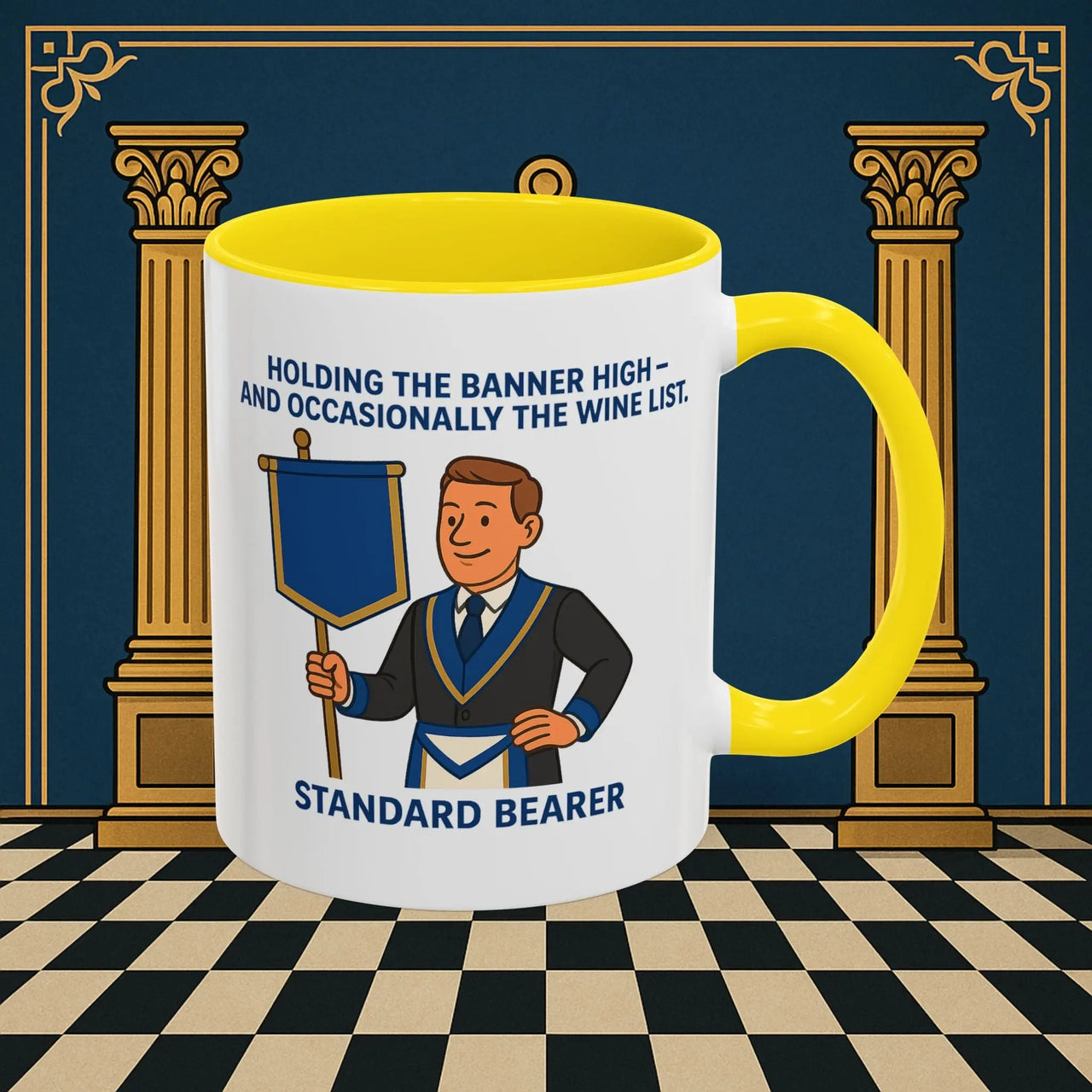 Masonic Mugs - Banner and Barrel - Provincial Standard Bearer Printify