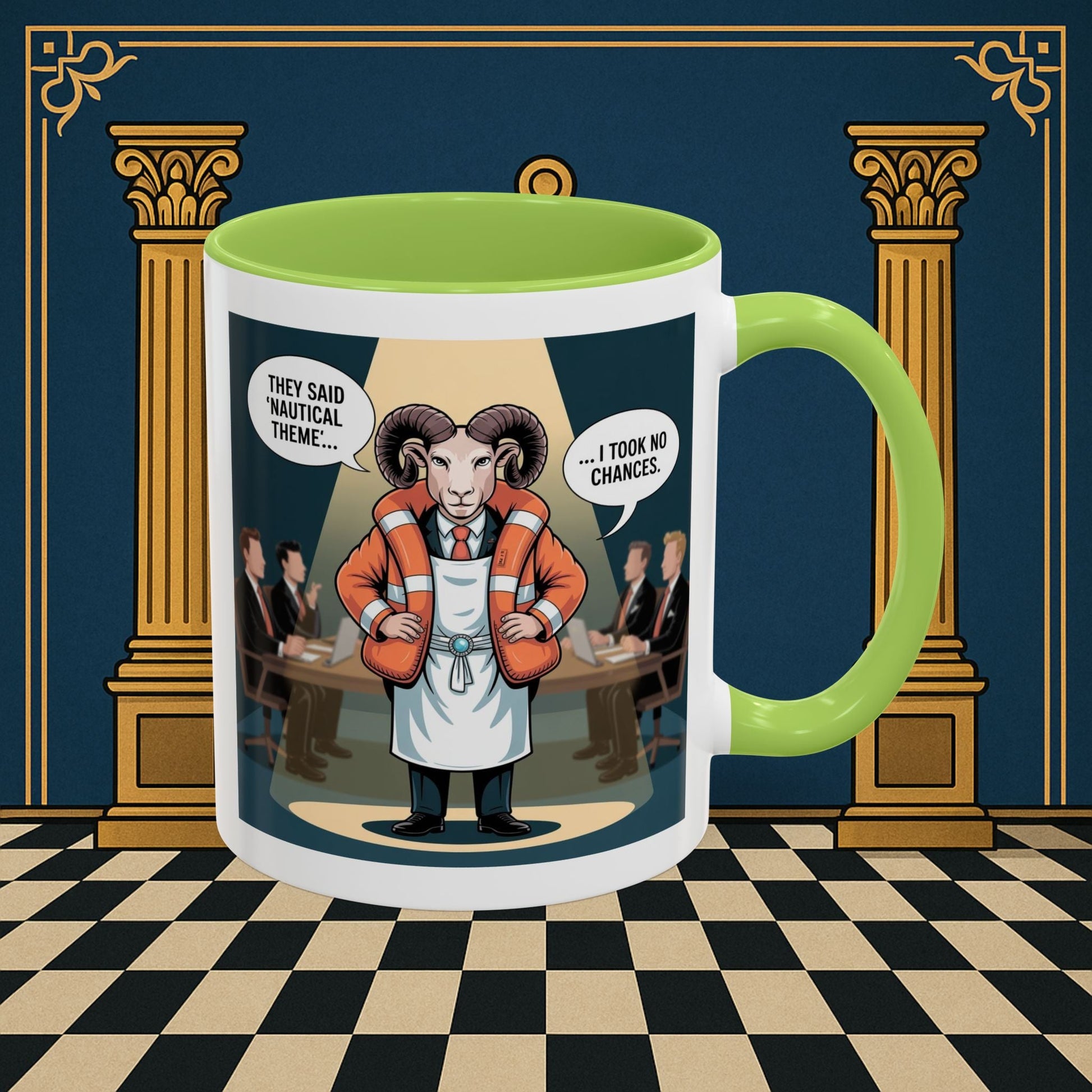 Masonic Mugs - Boardroom Baa - Royal Ark Mariner Printify