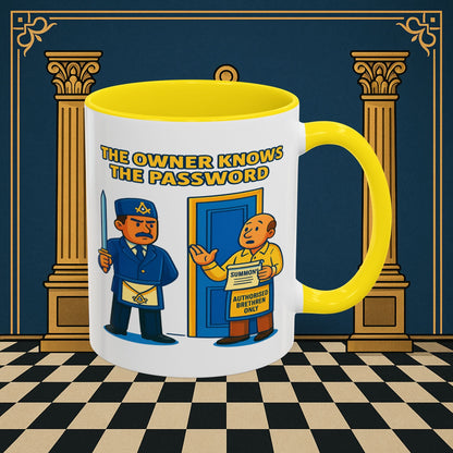 Masonic Mugs - Accent Coloured 11oz Mug - Masonic Mayhem - Inner Guard Printify