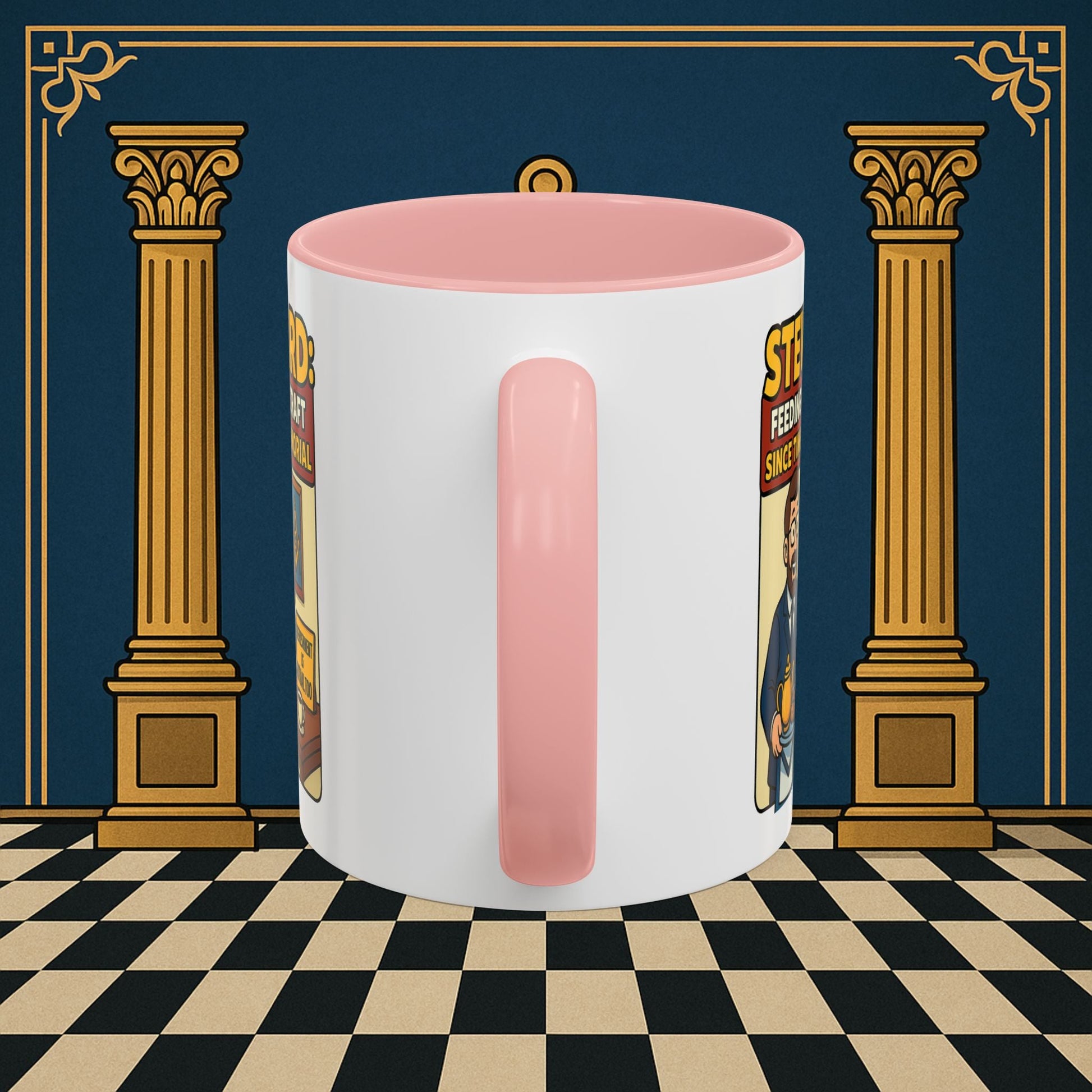 Masonic Mugs - Feeding Freemasonry's Fellowship - Steward Printify