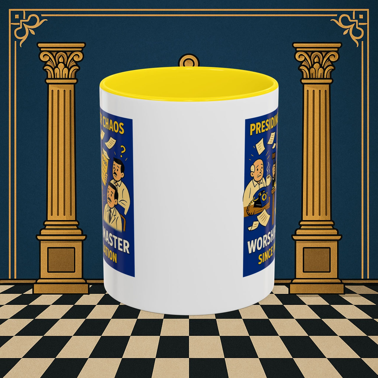 Masonic Mugs - Leadership Labyrinth - Worshipful Master Printify