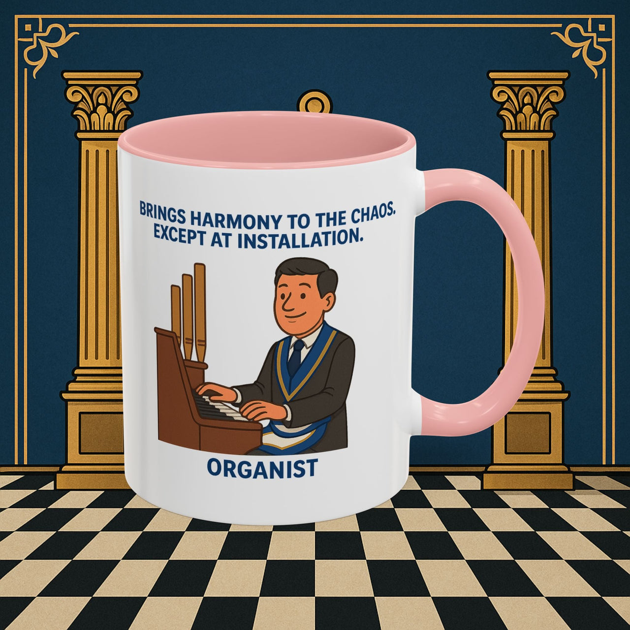 Masonic Mugs - Harmony Amid Chaos - Provincial Organist Printify