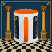 Masonic Mugs Ready to Go – Dinner at Home? Never Heard of It (Accent Coloured 11oz Mug) Printify