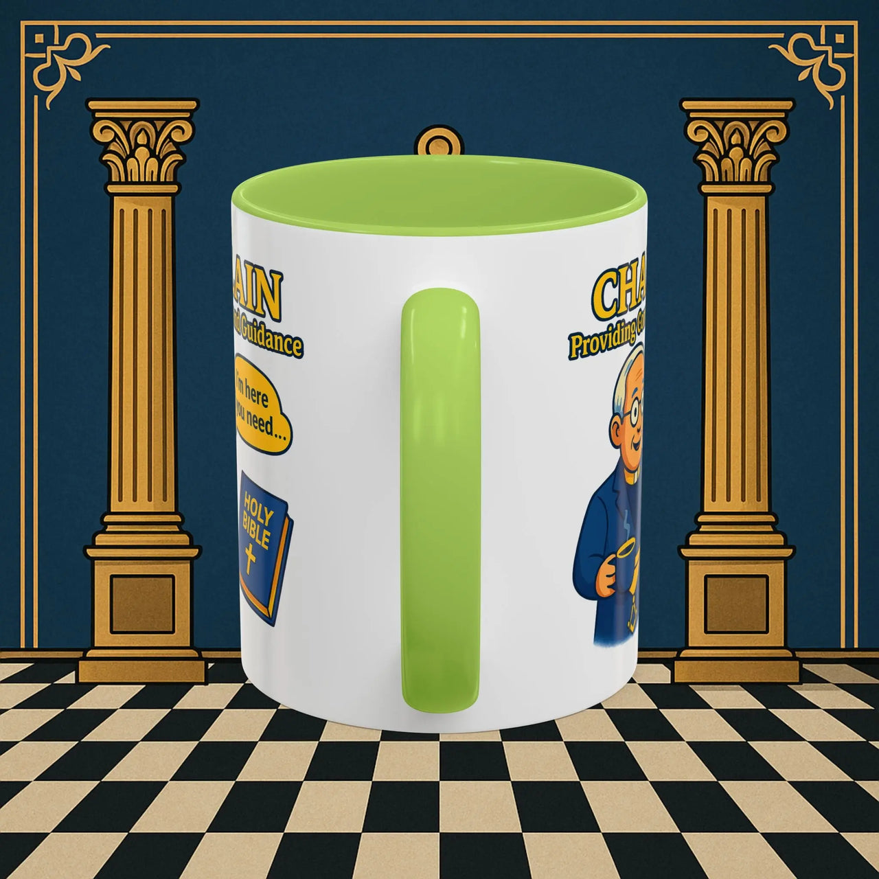 Masonic Mugs Ready to Go - Comfort in Faith - Chaplain Printify