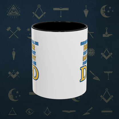 Masonic Mugs Ready to Go – Brother and Dad (Accent Coloured 11oz Mug) Printify