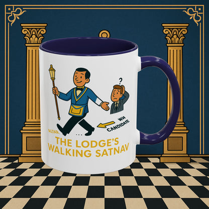 Masonic Mugs - The Lodge's Walking Satnav - Senior Deacon Printify