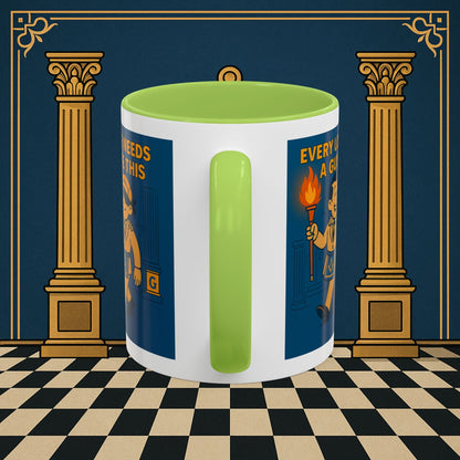 Masonic Mugs Ready to Go – Every Lodge Needs a Guy Like This (Accent Coloured 11oz Mug) Printify