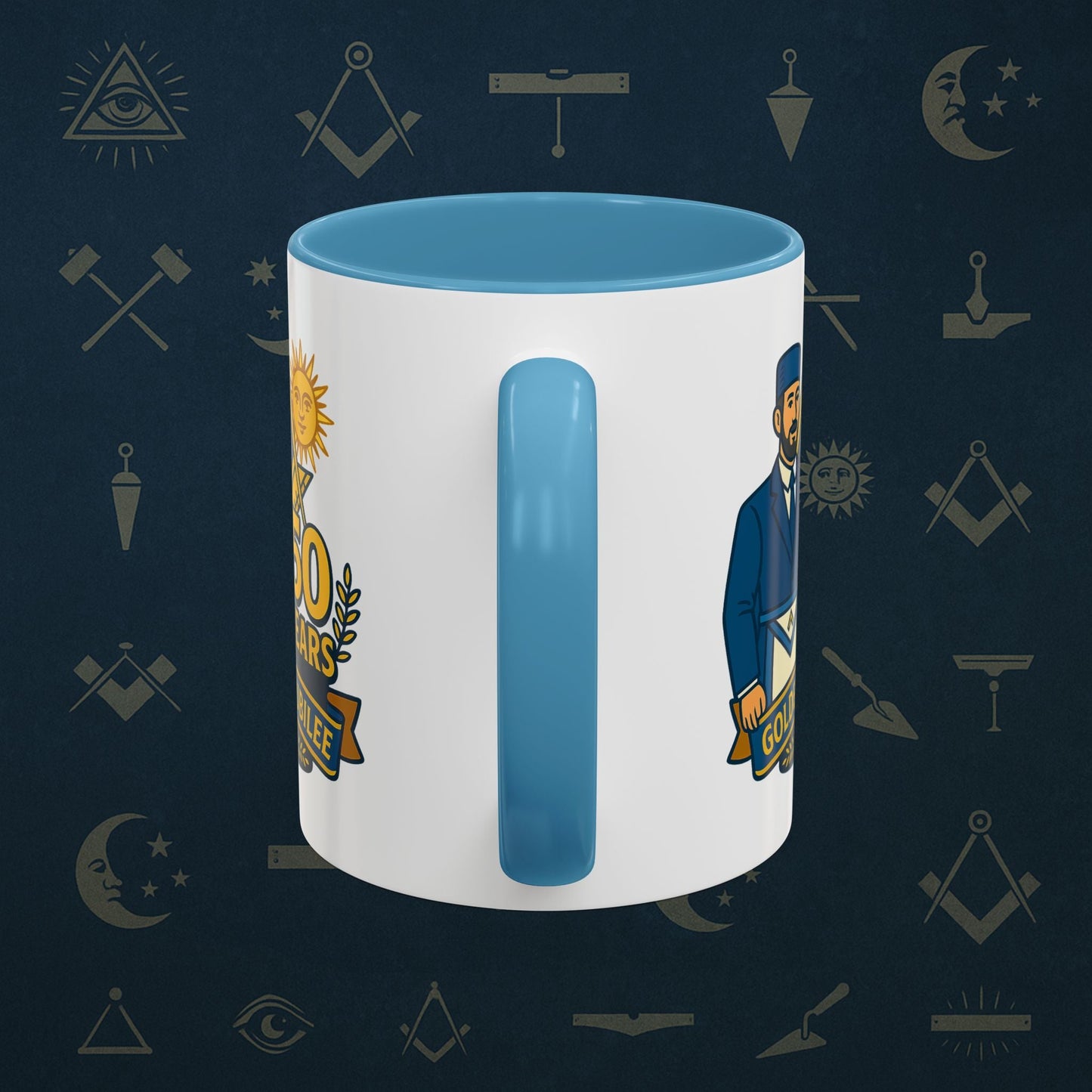 Masonic Mugs - Masonic Golden Jubilee - 50 years anniversary Printify