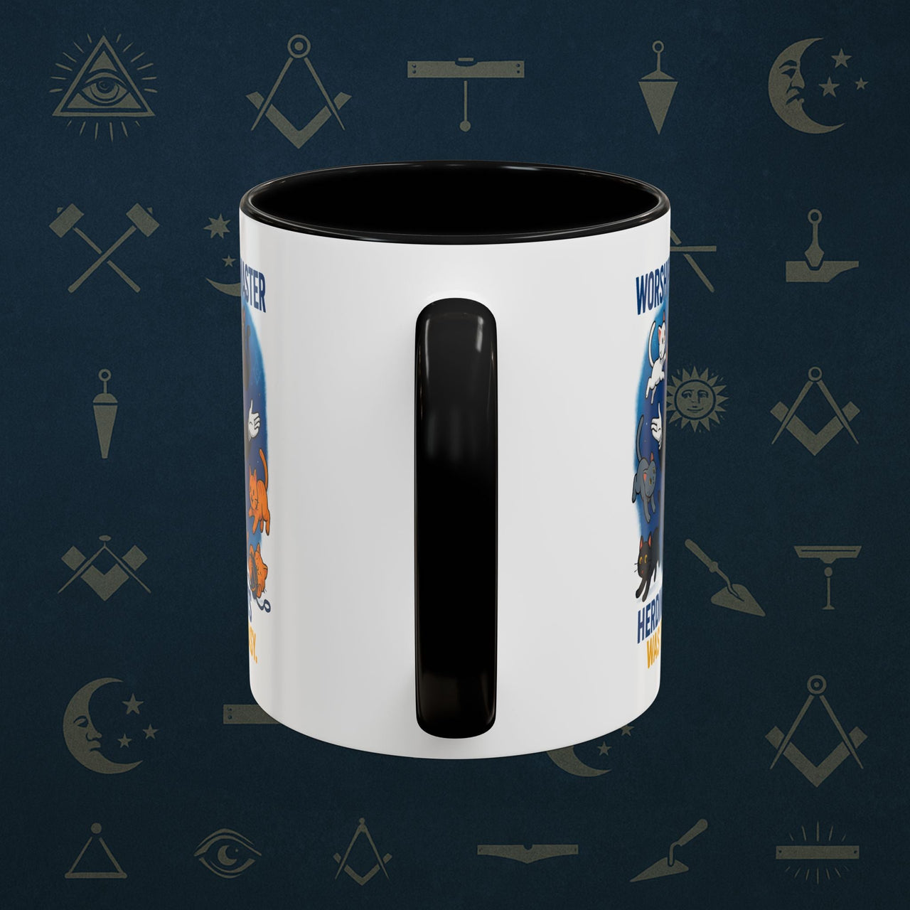 Masonic Mugs - Masonic Cats Assemble - Worshipful Master Printify