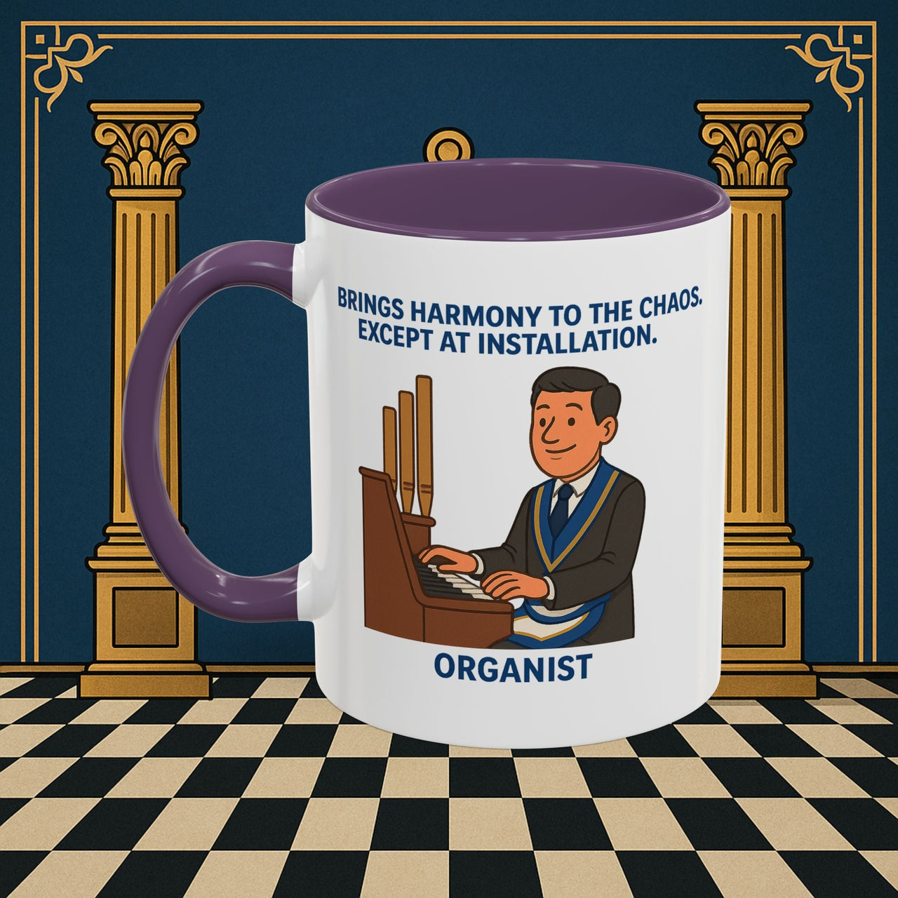 Masonic Mugs - Harmony Amid Chaos - Provincial Organist Printify