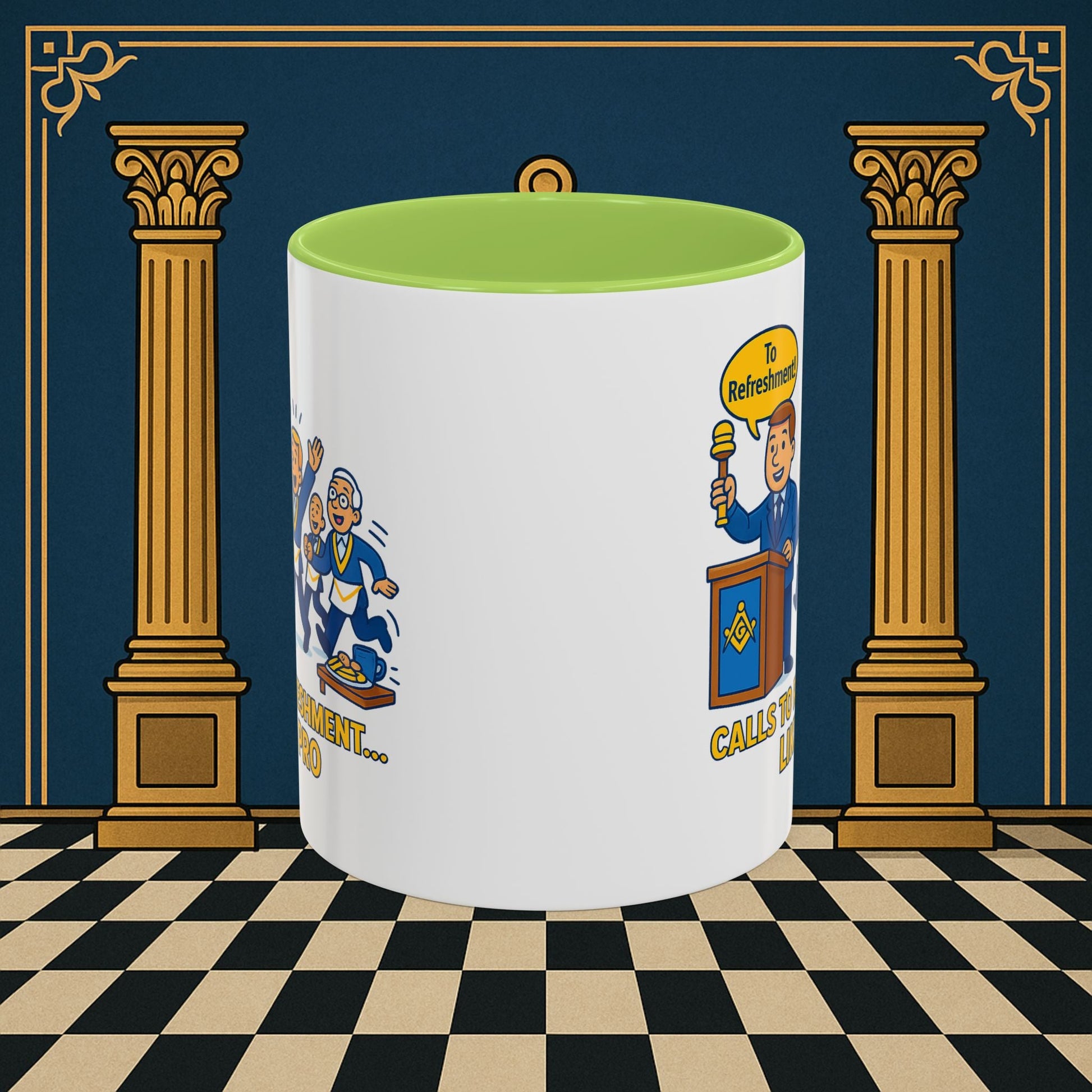 Masonic Mugs - Masonic Refreshment Revelry: Fraternal Lodge Humor, Junior Warden Printify