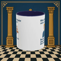 Masonic Mugs Ready to Go – Past Master with a Traffic Cone (Accent Coloured 11oz Mug) Printify