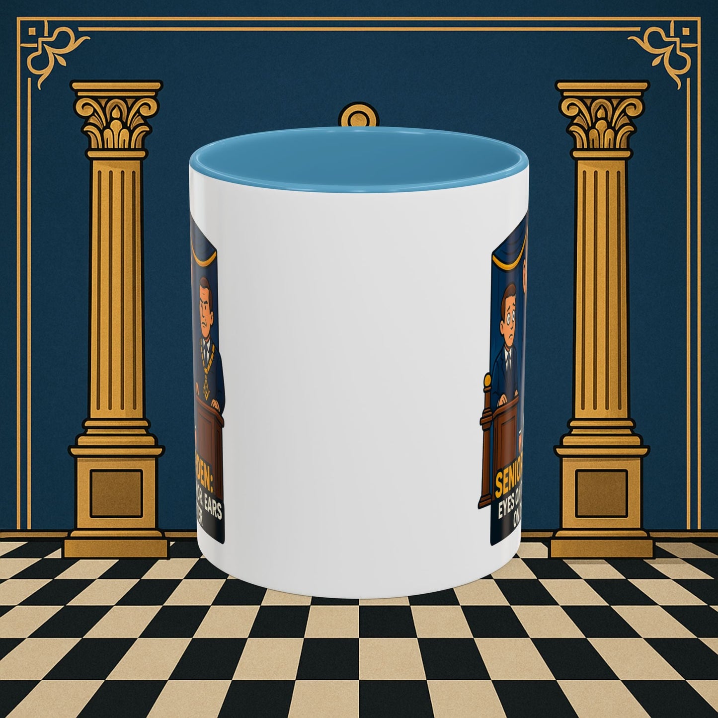 Masonic Mugs - Masonic Watchfulness - Senior Warden Printify