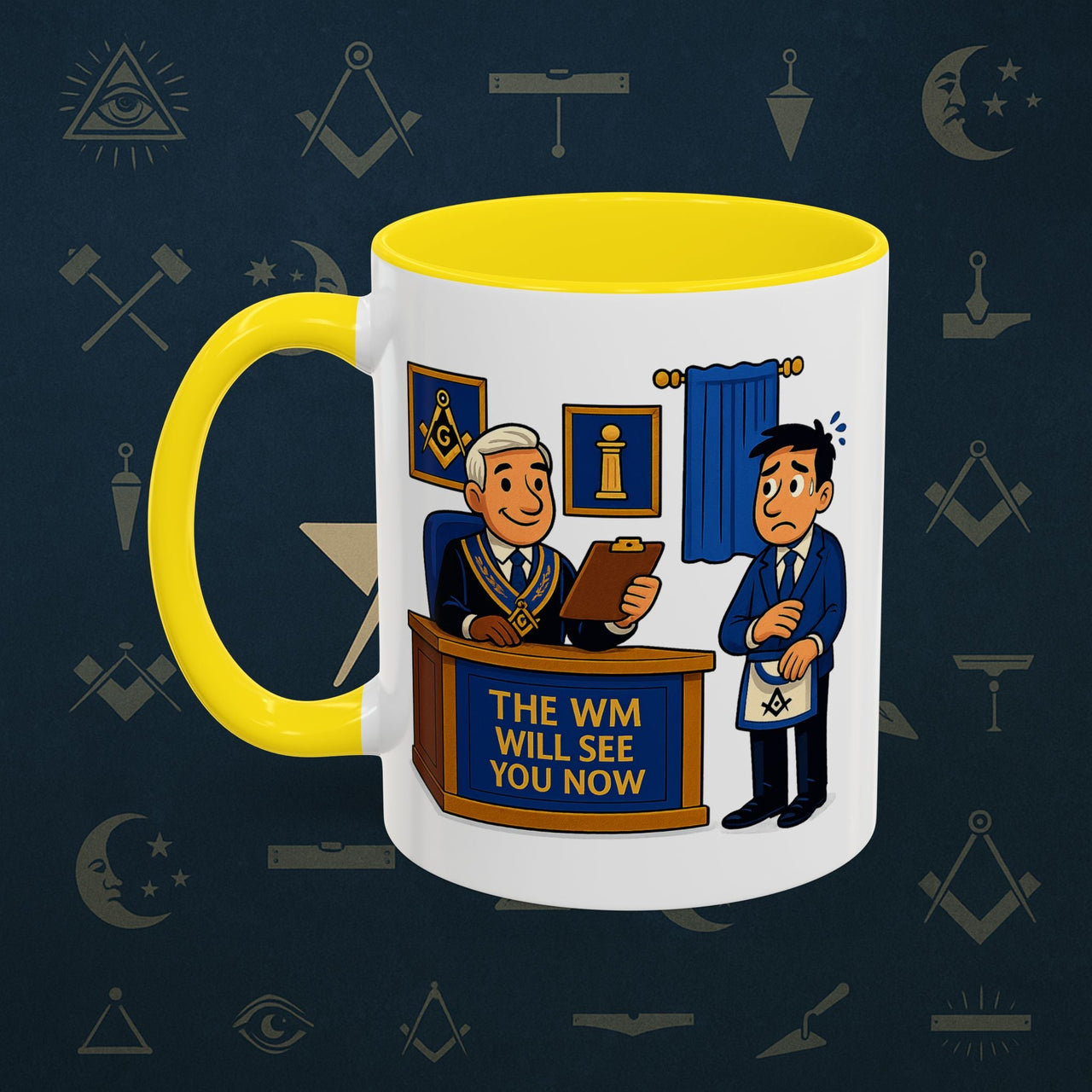 Masonic Mugs - The Masonic Moment - Worshipful Master Printify