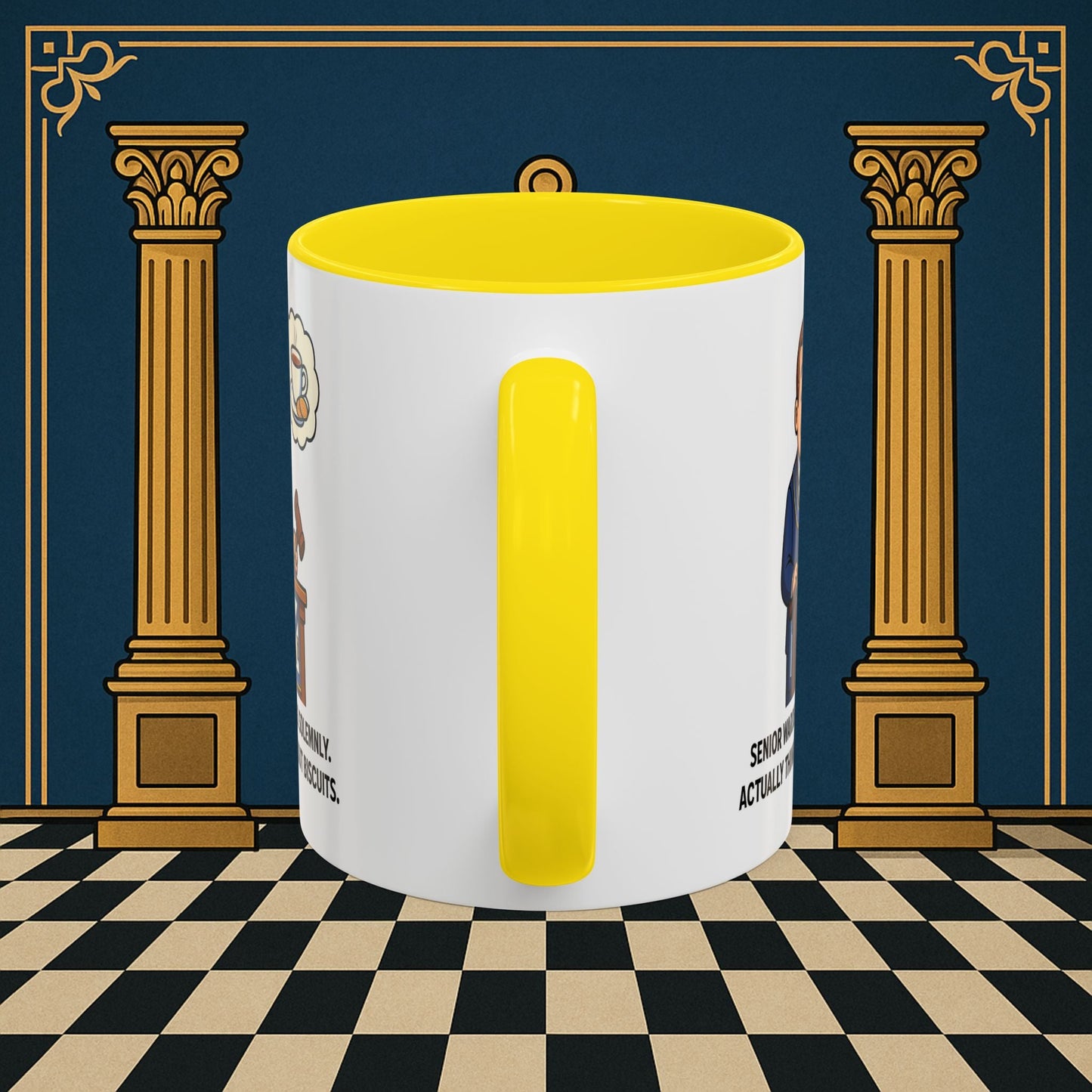 Masonic Mugs - Biscuits on the Brain - Senior Warden Printify