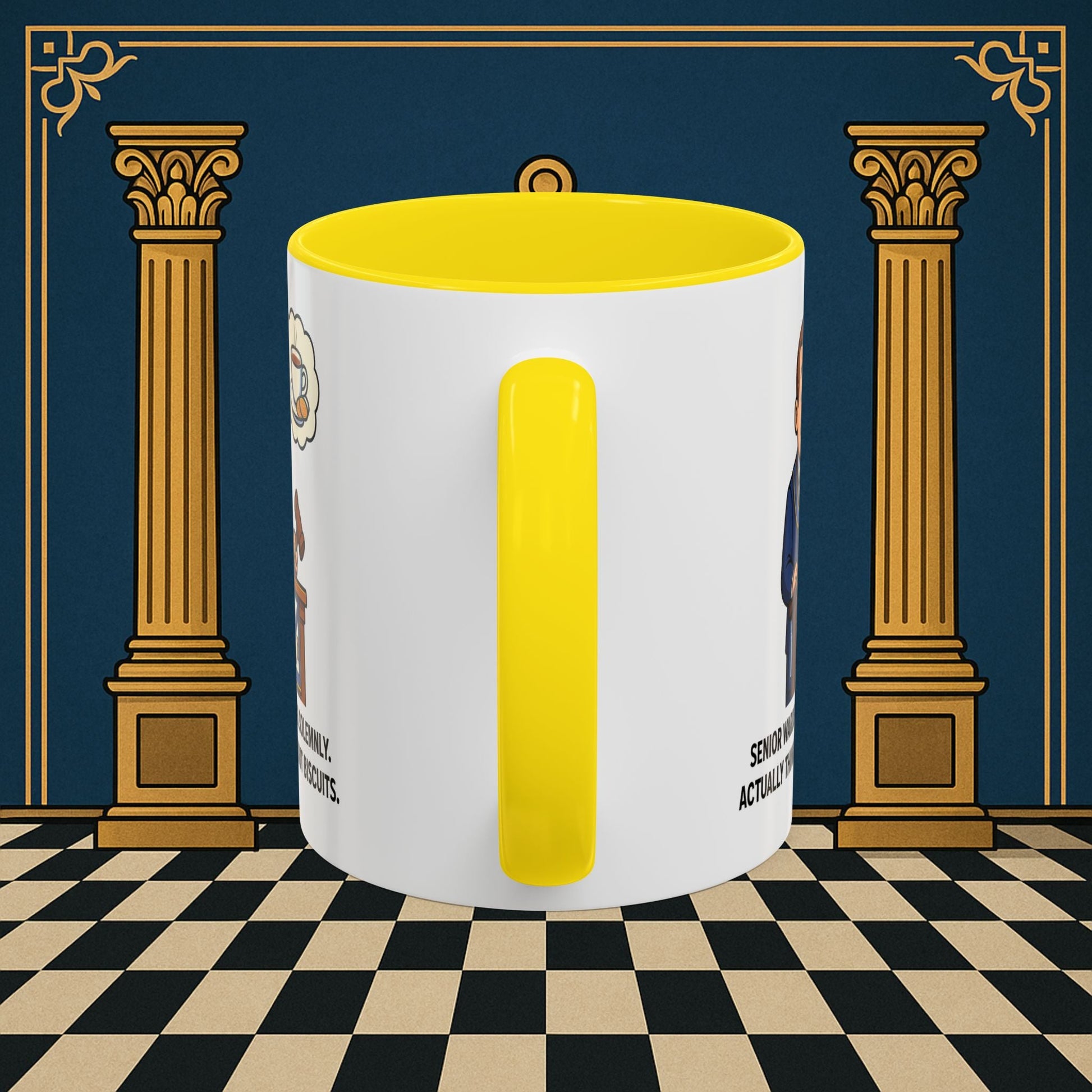 Masonic Mugs - Biscuits on the Brain - Senior Warden Printify