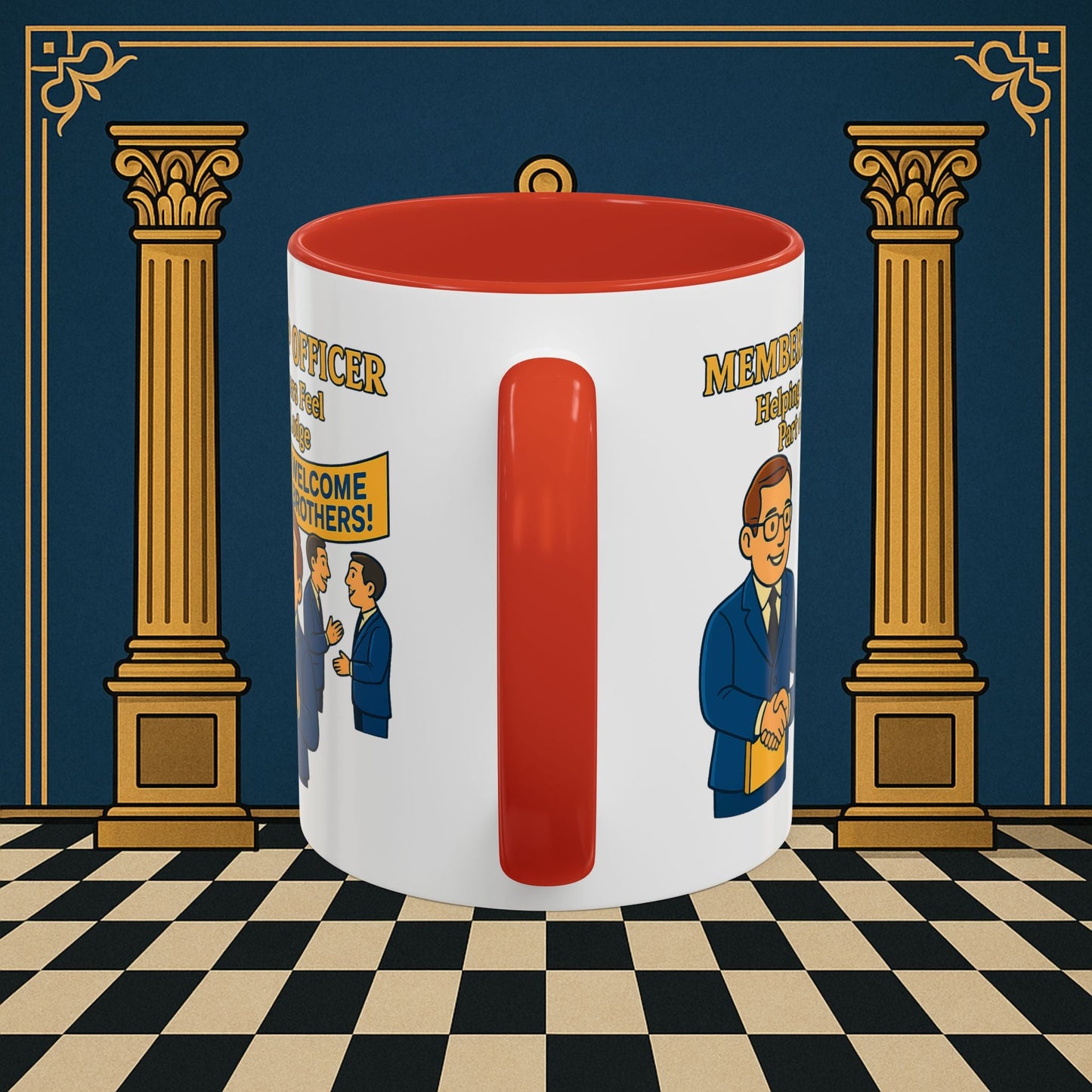 Masonic Mugs - Brotherhood Welcome - Membership Secretary Printify