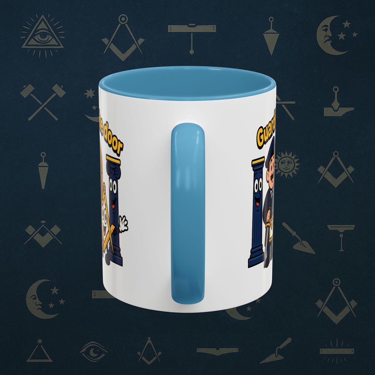 Masonic Mugs - Guarding the Door - Tyler Printify
